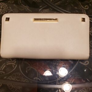 Elegant Cream Rebecca Mincoff Large Wallet